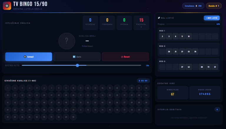 TV BINGO 1590 SIMULACIJA (SIMULATOR IGRA)